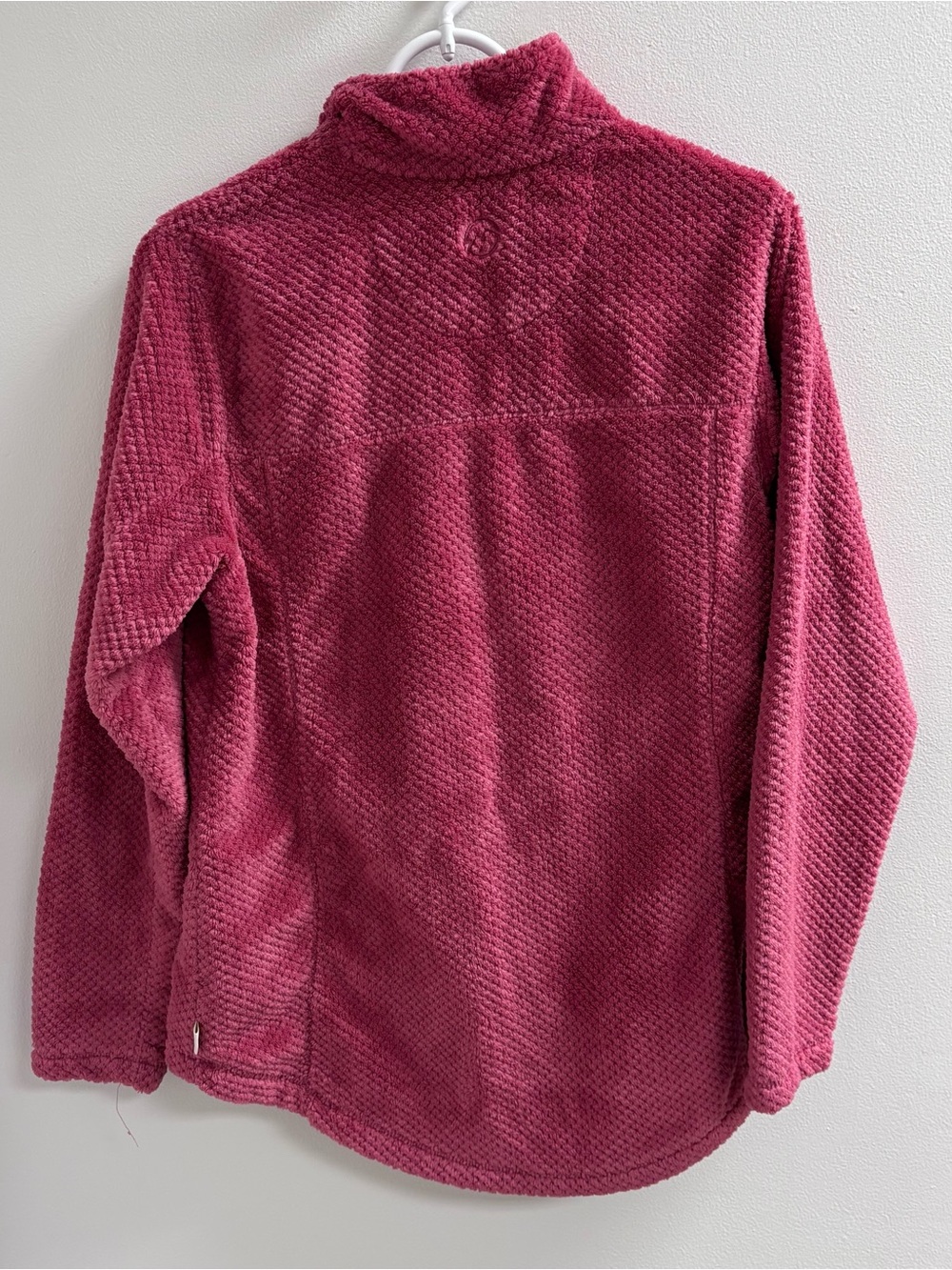 Magellan Outdoors Classic Fit Sherpa Quarter Zip Pullover Pink XS Cozy Fleece - Picture 2 of 10